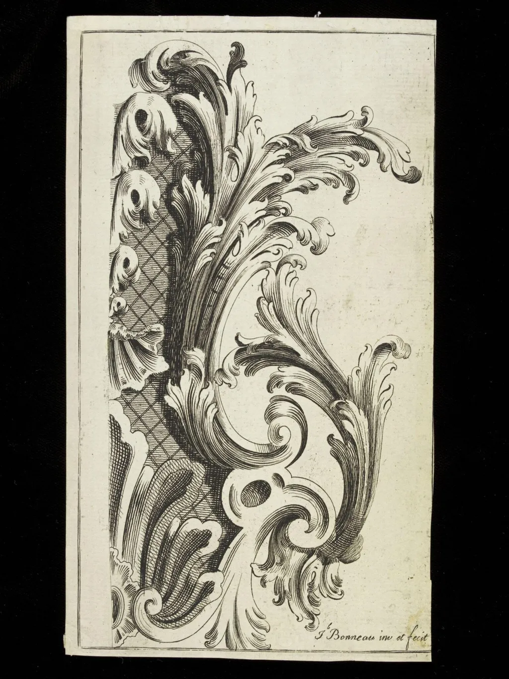 Ornament print by Jacob Bonneau, by Bonneau