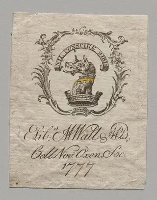 Bookplate: Elizabeth M. Watt, M.D.