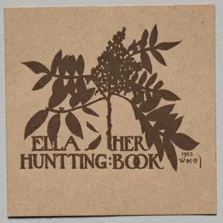 Bookplate: Ella Huntting