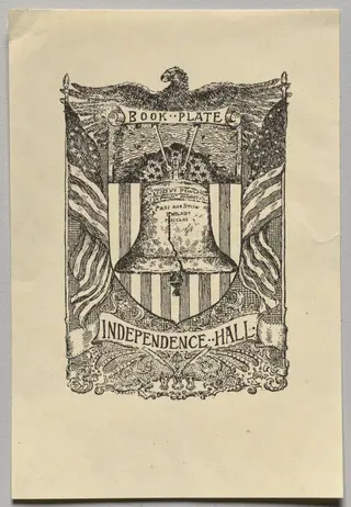 Bookplate:  Independence Hall