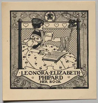 Bookplate: Leonora Elizabeth Phipard