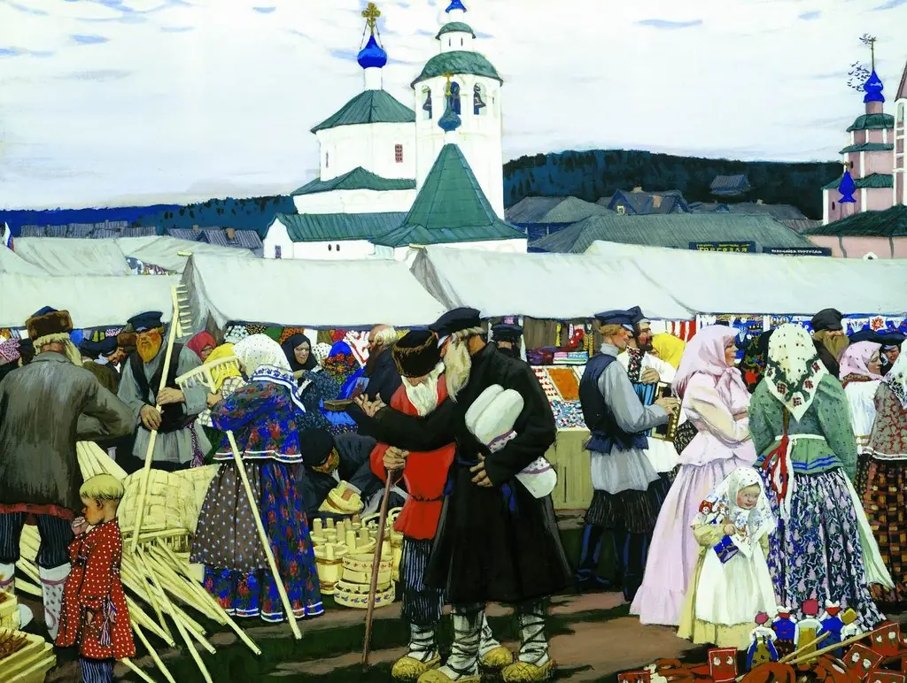 The Fair, by Boris Kustodiev