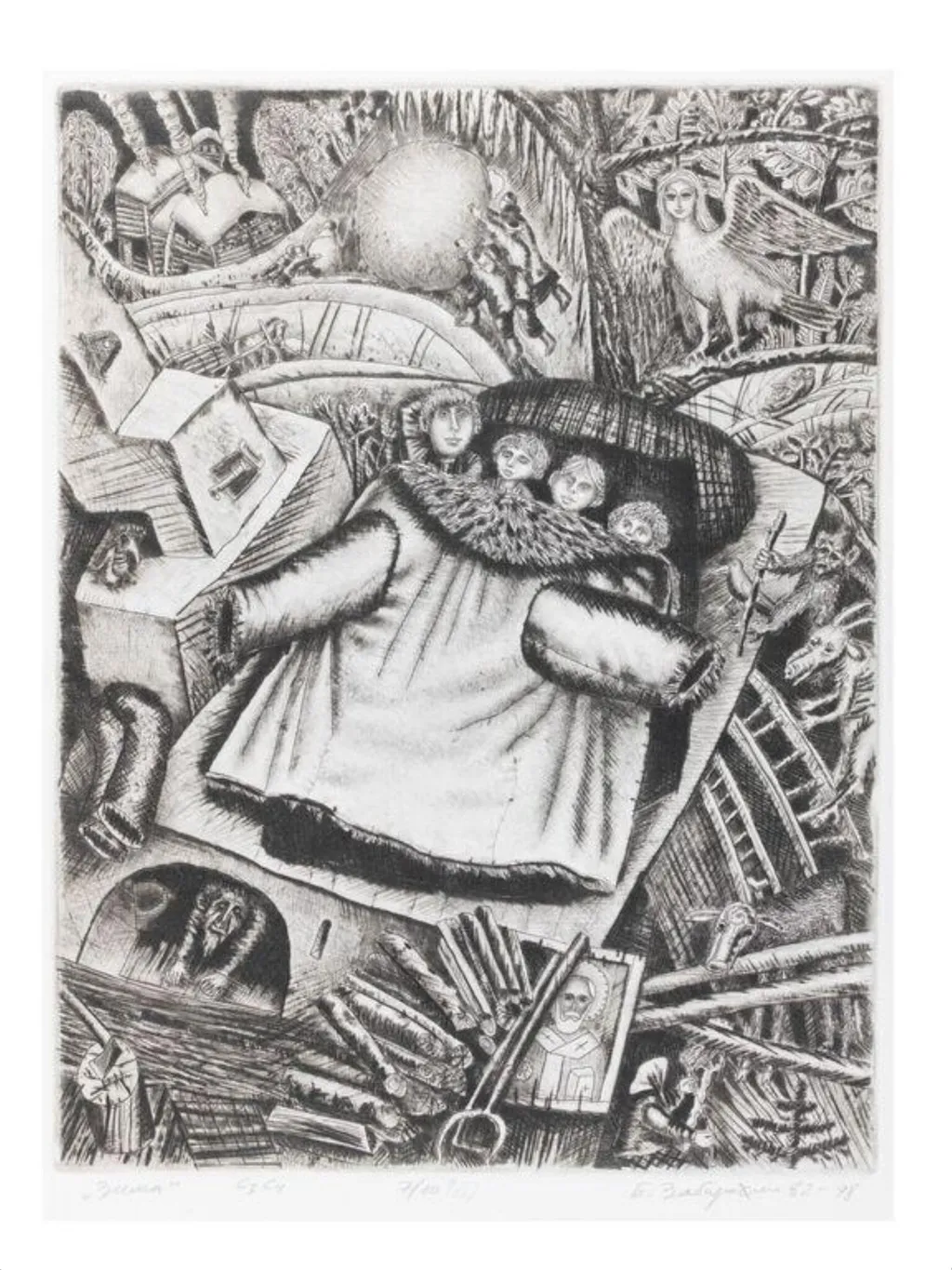 Winter, by Boris Zabirokhin, 1998