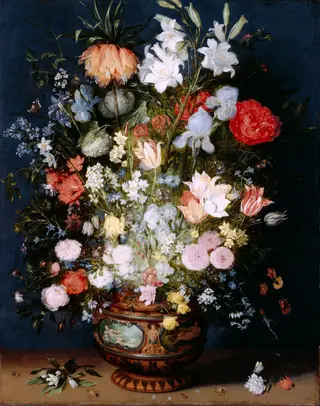 Bouquet of Flowers in a Ceramic Vase, by Jan Brueghel the Younger