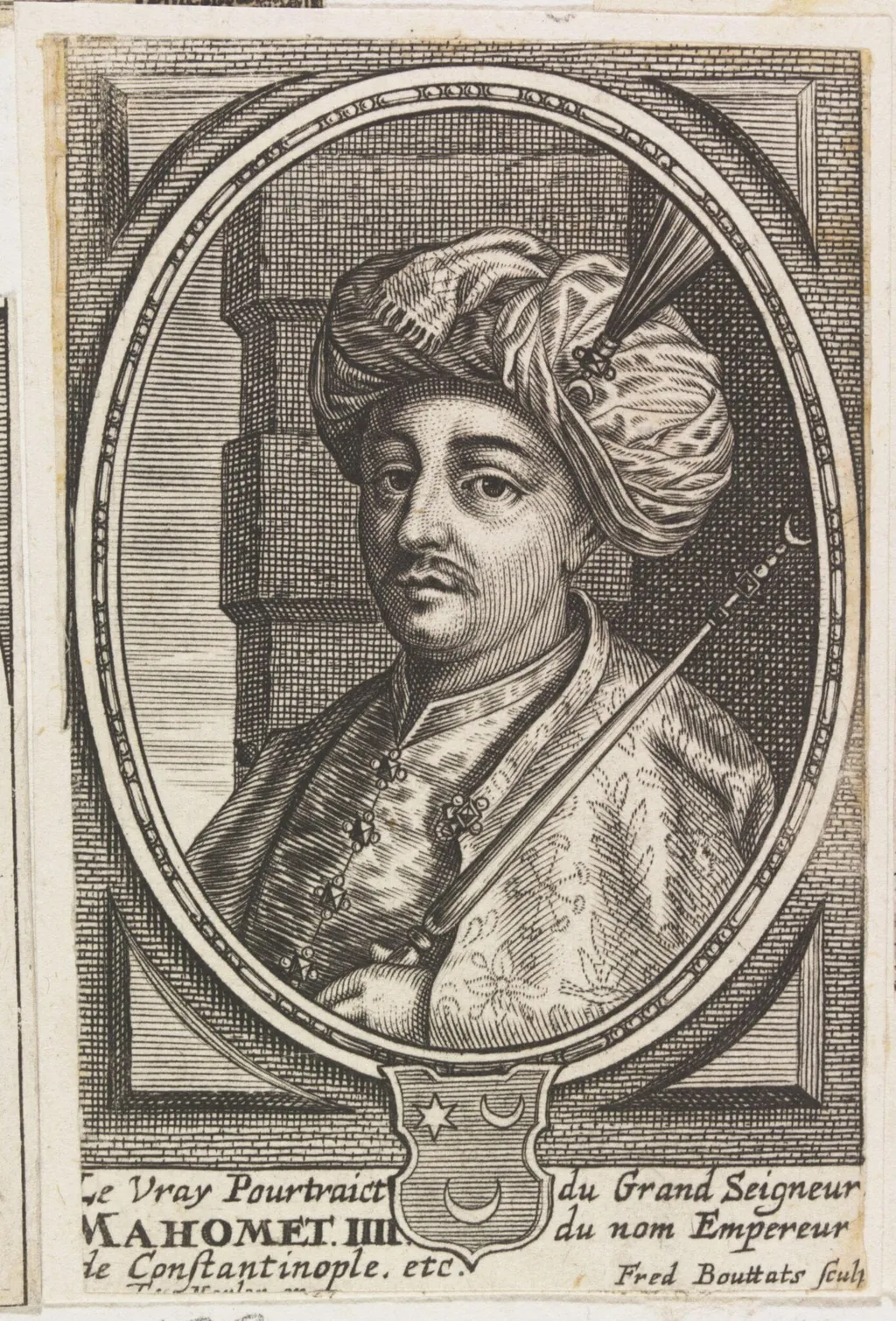 Turkish sultans, sultanas and other historical figures, by Bouttats, 1648