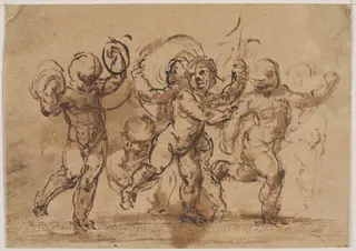 Boys running