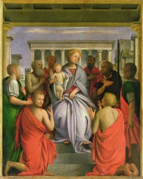 Madonna and Child and Saints, by Bramantino
