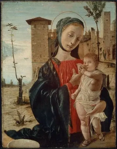 Madonna lactans, by Bramantino