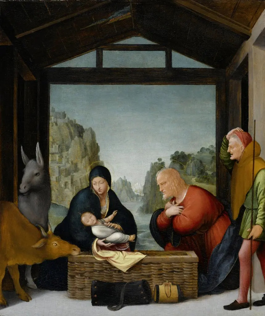 The Adoration of the Shepherds, by Bramantino