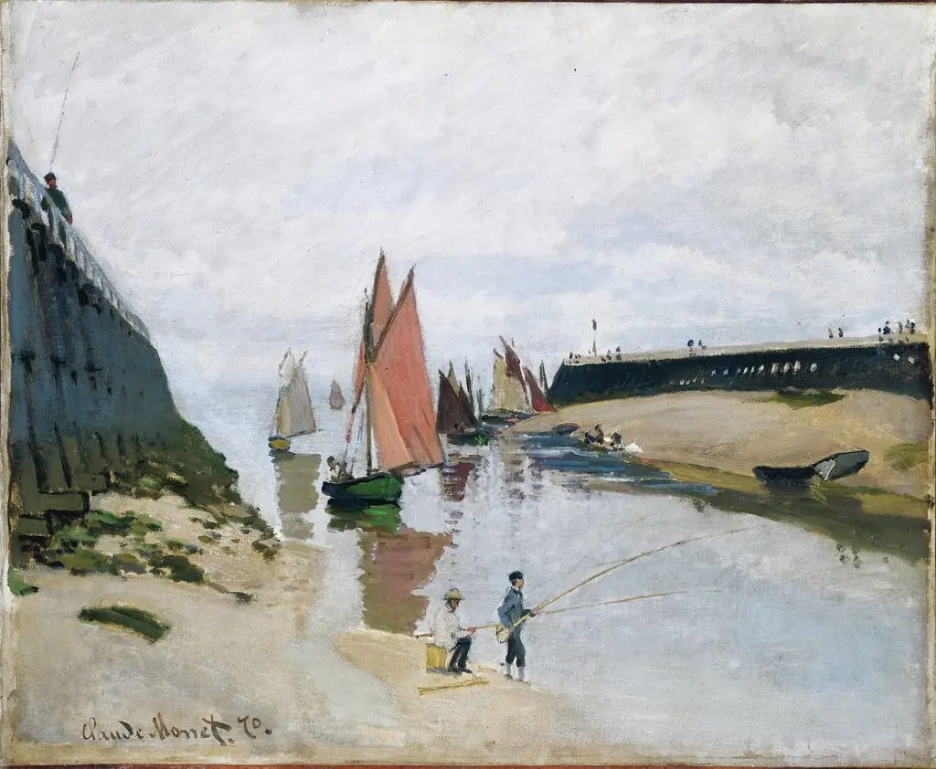 Breakwater at Trouville, Low Tide