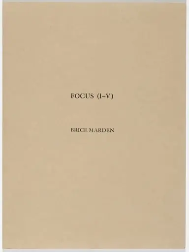 Untitled, by Brice Marden