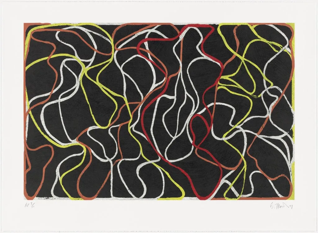 Untitled, by Brice Marden, ink, 1999
