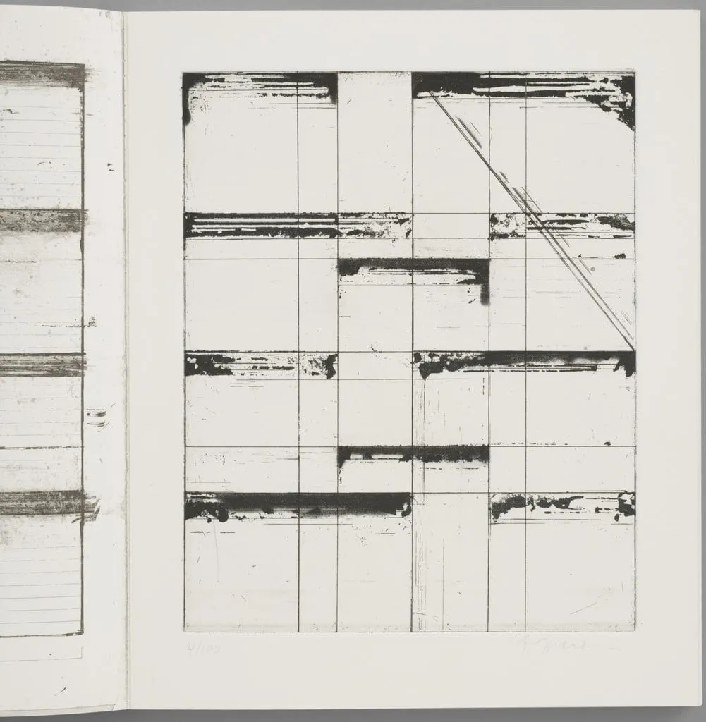 Untitled, by Brice Marden, ink, 1985