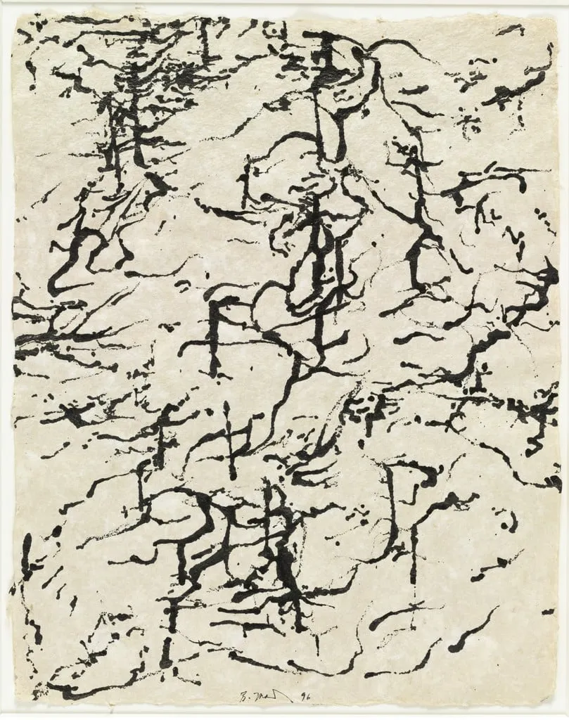 Untitled, by Brice Marden, ink, 1996