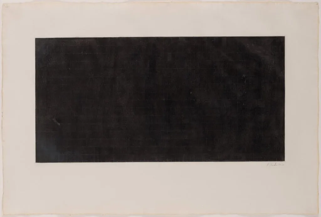 Untitled, by Brice Marden, graphite, 1971