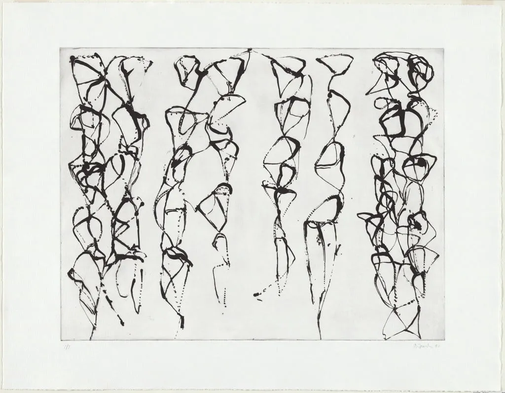 Untitled, by Brice Marden, ink, 1990