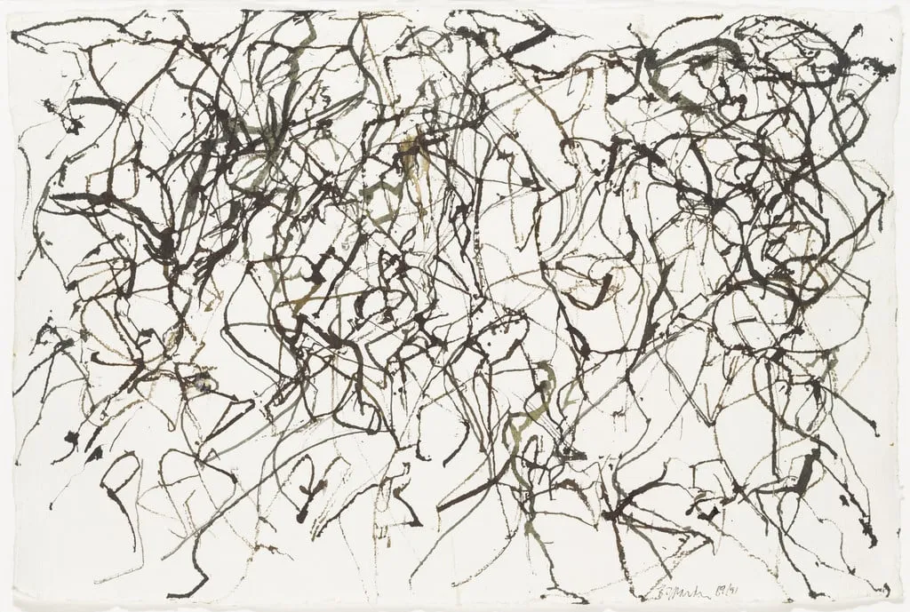 Untitled, by Brice Marden, ink, 1990