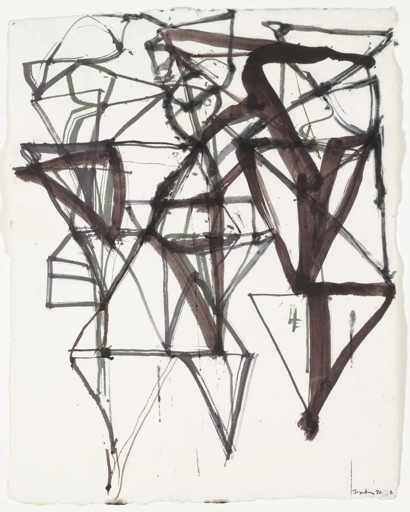 Untitled, by Brice Marden, gouache, 1986