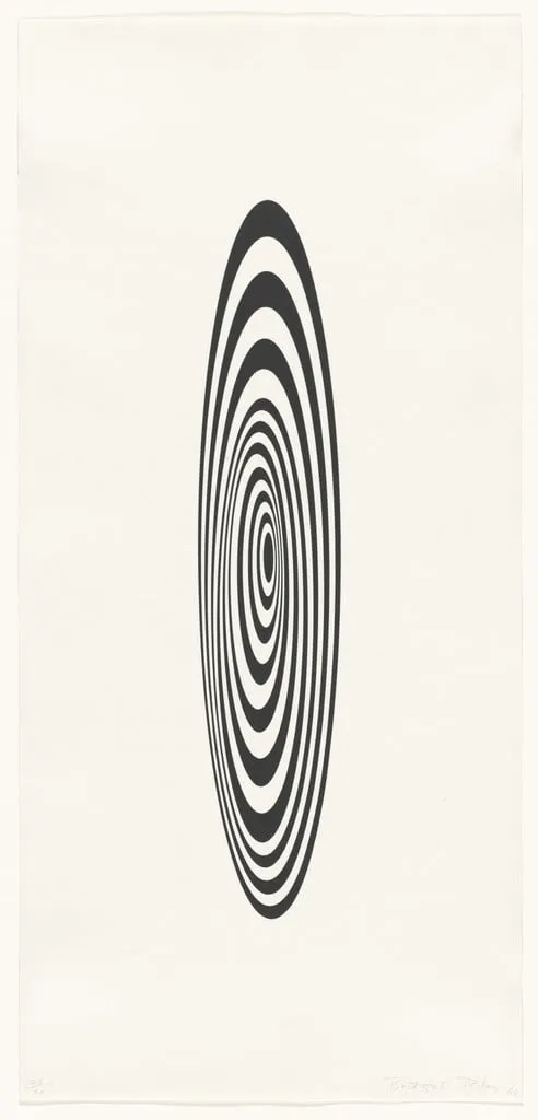 Untitled, by Bridget Riley, ink, 1964