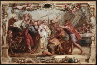 Briseis Given Back to Achilles