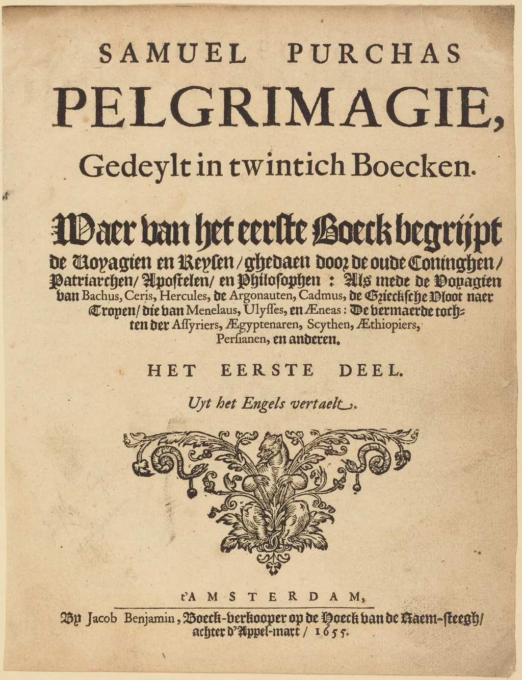 Title Page, by British 17th Century, ink, 1655