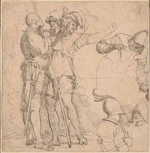 Capriccio Derived from Salvator Rosa's "Figurine", by British 18th Century