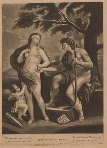 Judgment of Paris, by British 18th Century