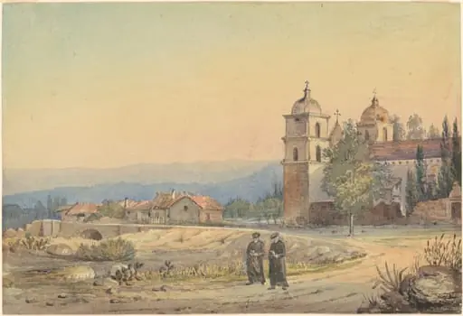 Church of Santa Barbara, by British 19th Century
