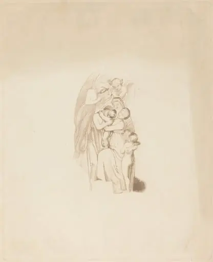 Holy Family? with Angels, by British 19th Century