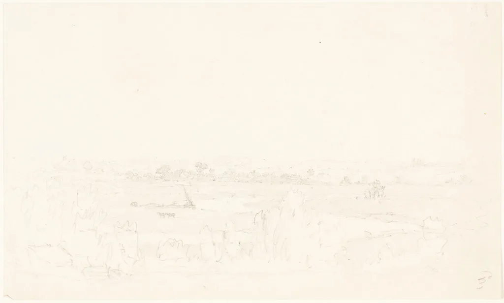 Landscape, by British 19th Century, graphite, 1801
