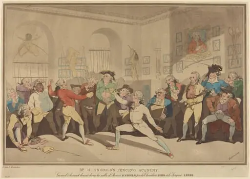 Mr. H. Angelo's Fencing Academy, by British 19th Century