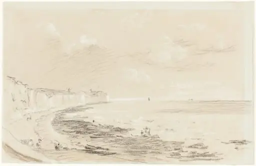 Scene on the South Coast of England, by British 19th Century