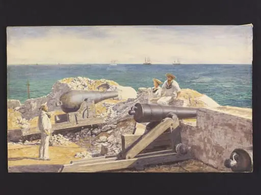 British sailors in an Egyptian Fort at Alexandria