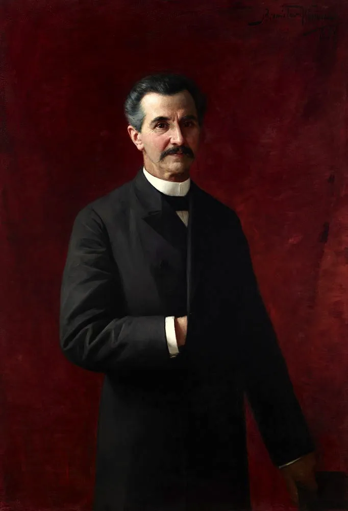 Portrait of Dr Feliks Sommer, by Bronisław Wiśniewski, oil, 1898
