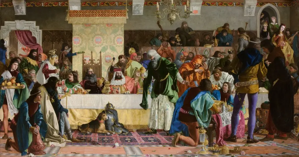 Feast at Wierzynek's, by Bronislaw Abramowicz