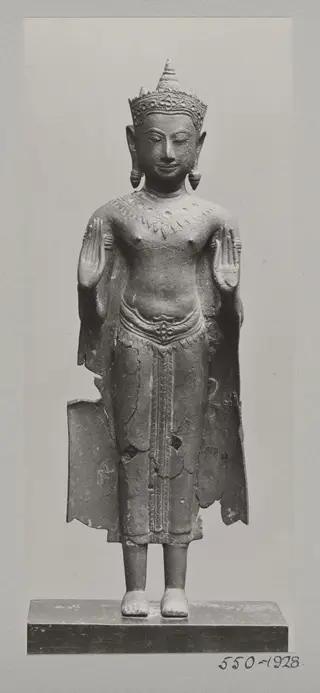 Bronze sculpture of standing figure of the Dipankara Buddha, V&A Museum