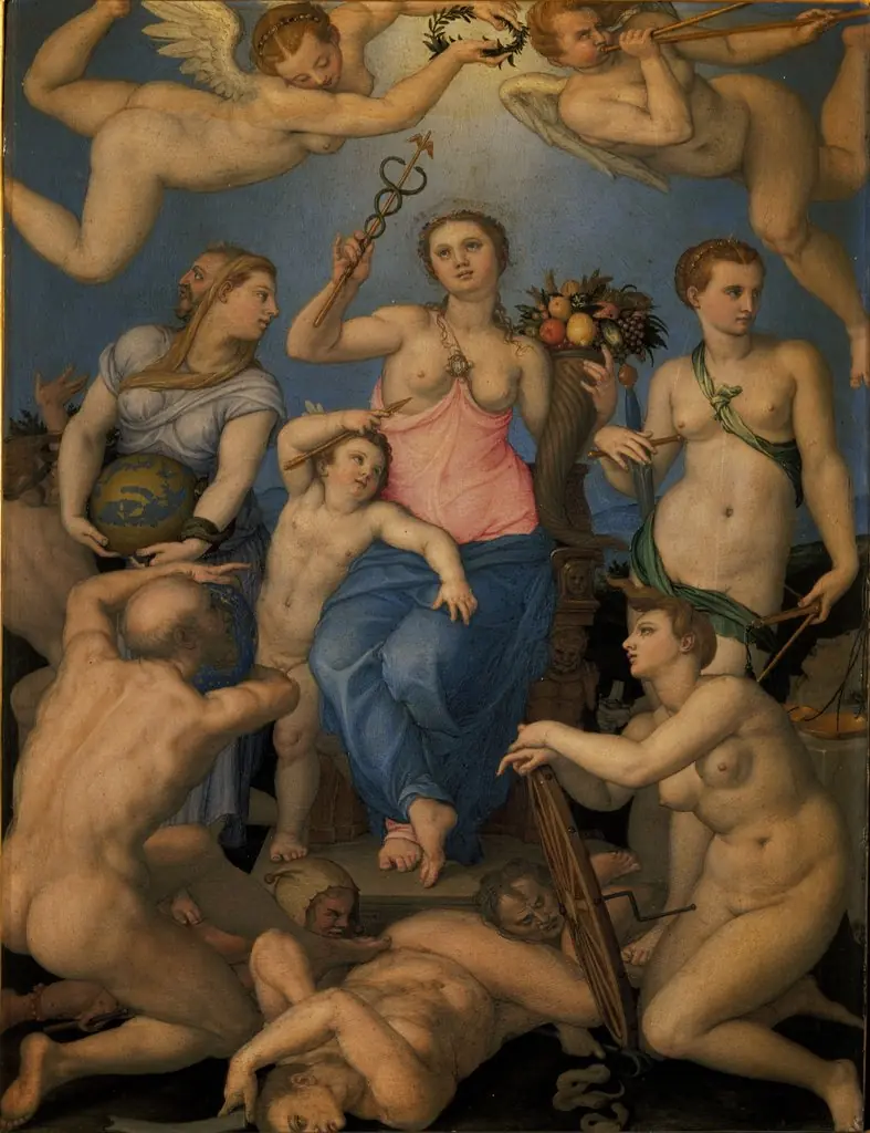 Allegory of fortune, by Bronzino