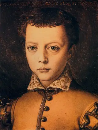 Ferdinando I de' medici as a child, by Bronzino, 1560