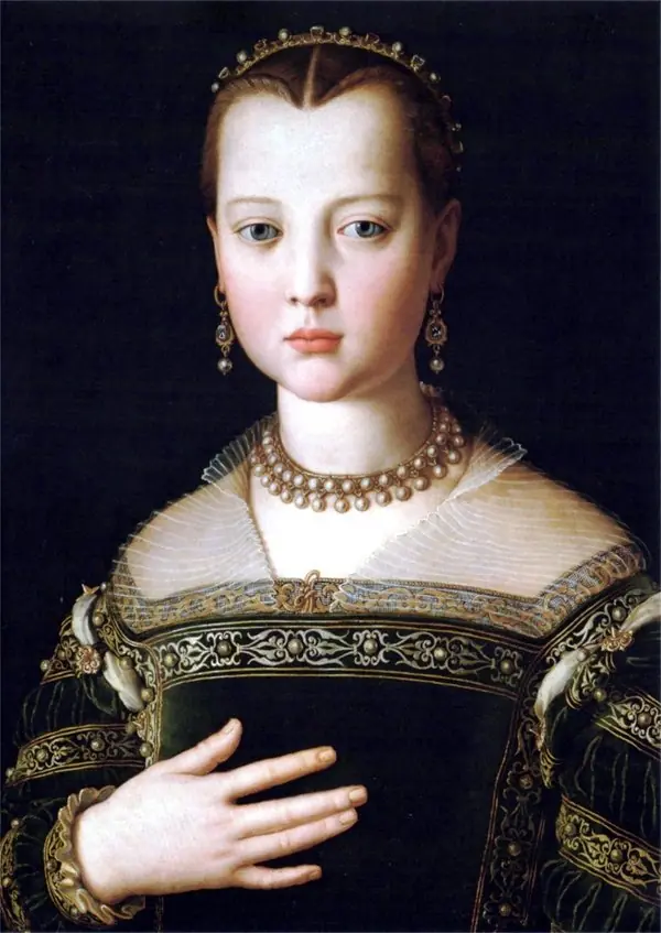 Maria (di Cosimo I) de' Medici, by Bronzino