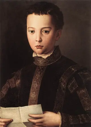 Portrait of Francesco I de' Medici as a Child, by Bronzino, 1551