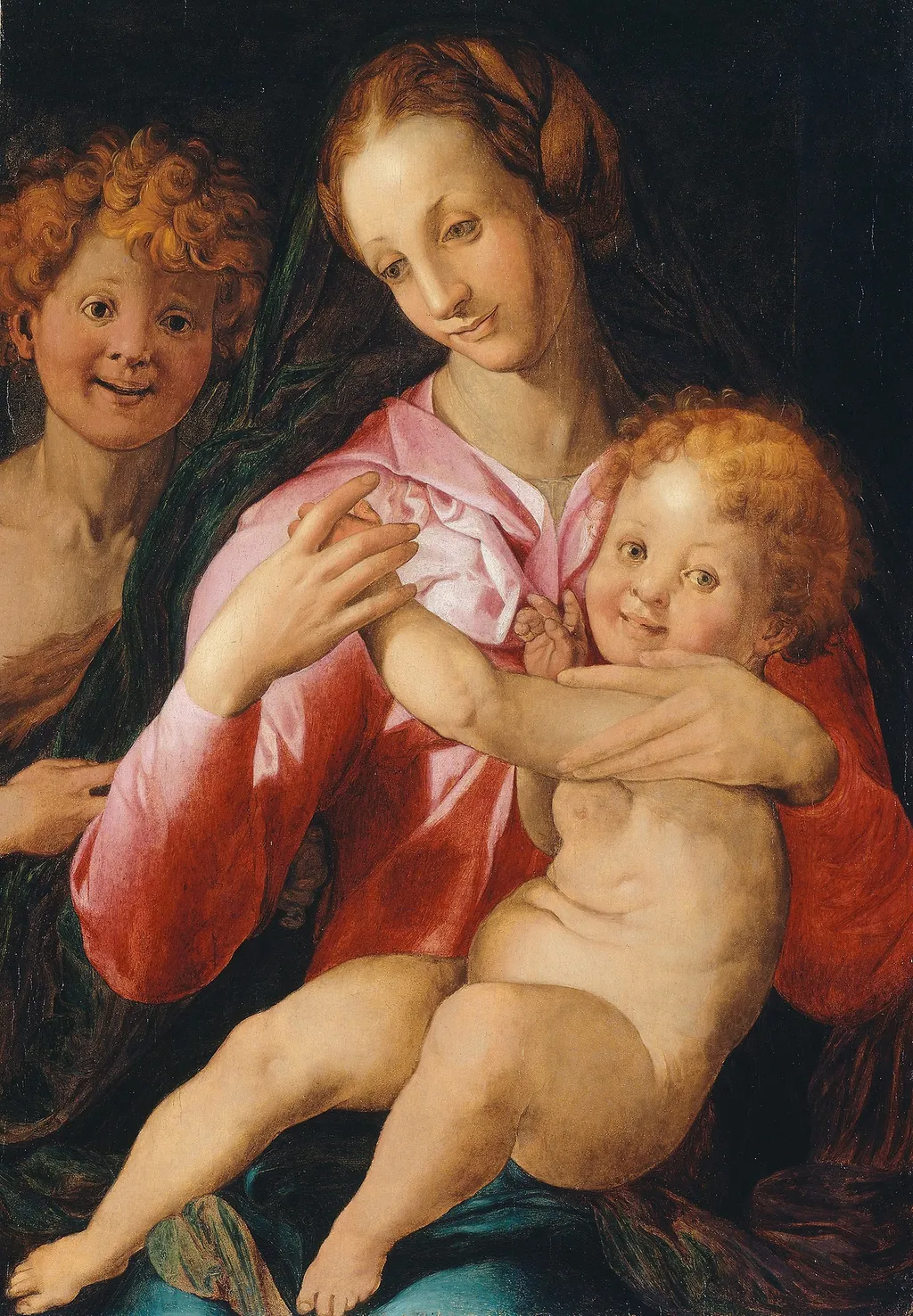 Virgin and Child with the Young Saint John the Baptist, by Bronzino, unspecified, 1528