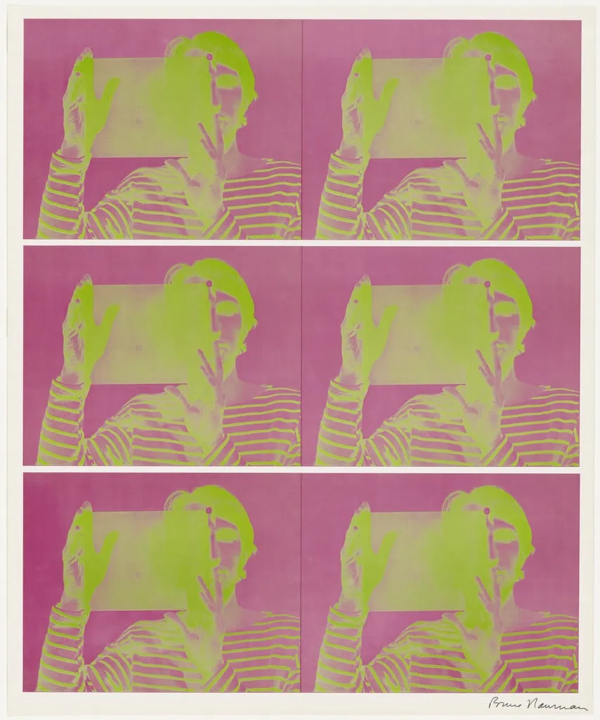 Untitled, by Bruce Nauman, ink, 1969