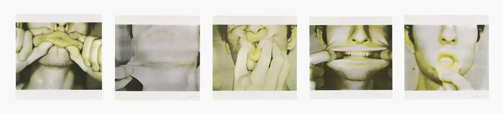 Untitled, by Bruce Nauman, ink, 1970