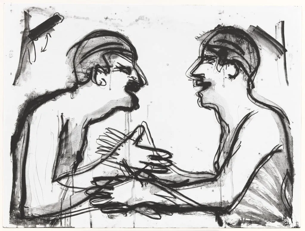 Untitled, by Bruce Nauman, ink, 1994
