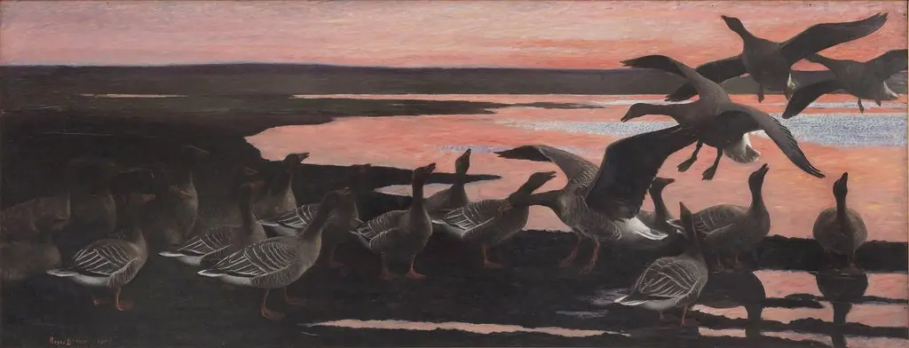 Wild Geese, by Bruno Liljefors