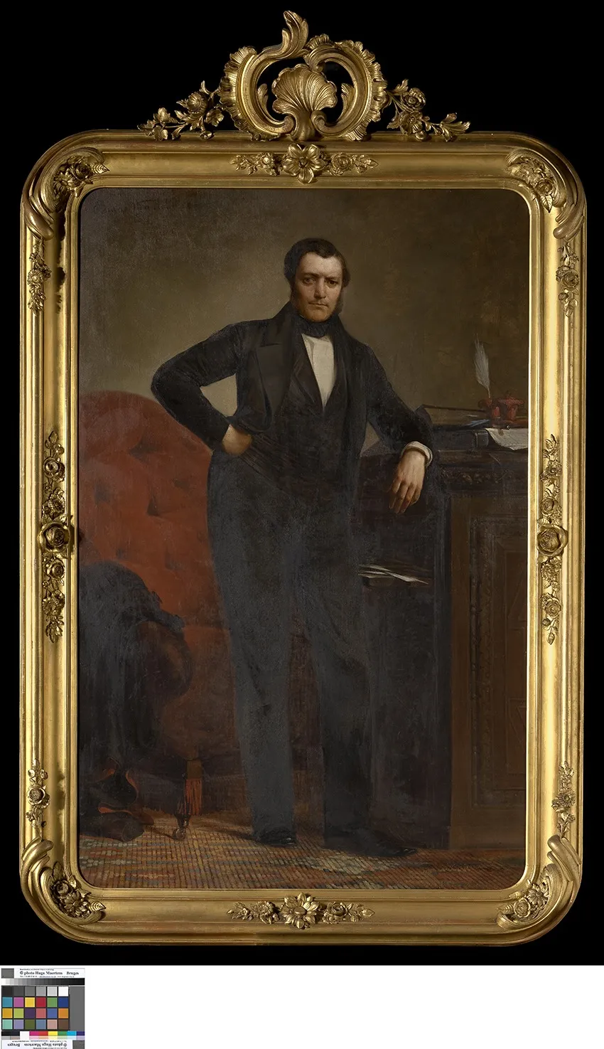 Portret van Guillaume van den Reeck, by Bruno Van Hollebeke, oil, 1817