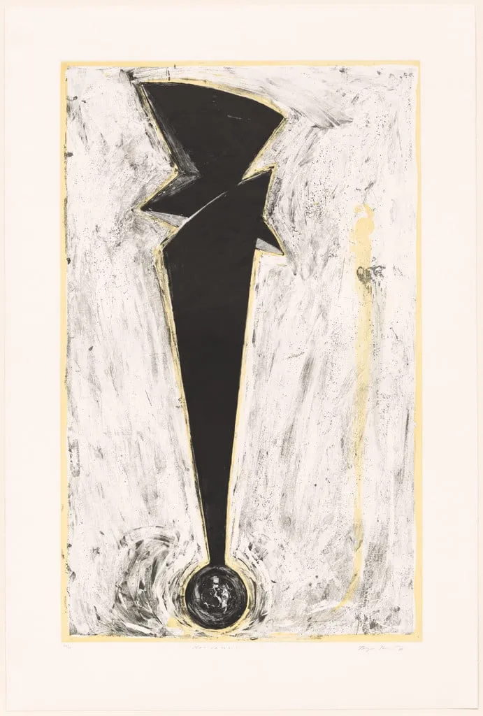 Untitled, by Bryan Hunt, ink, 1988