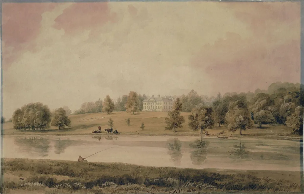 Redgrave Hall, by Buckler, watercolor, 1850