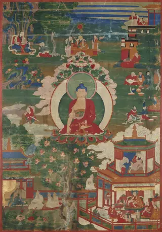Buddha Shakyamuni and Narrative Scenes