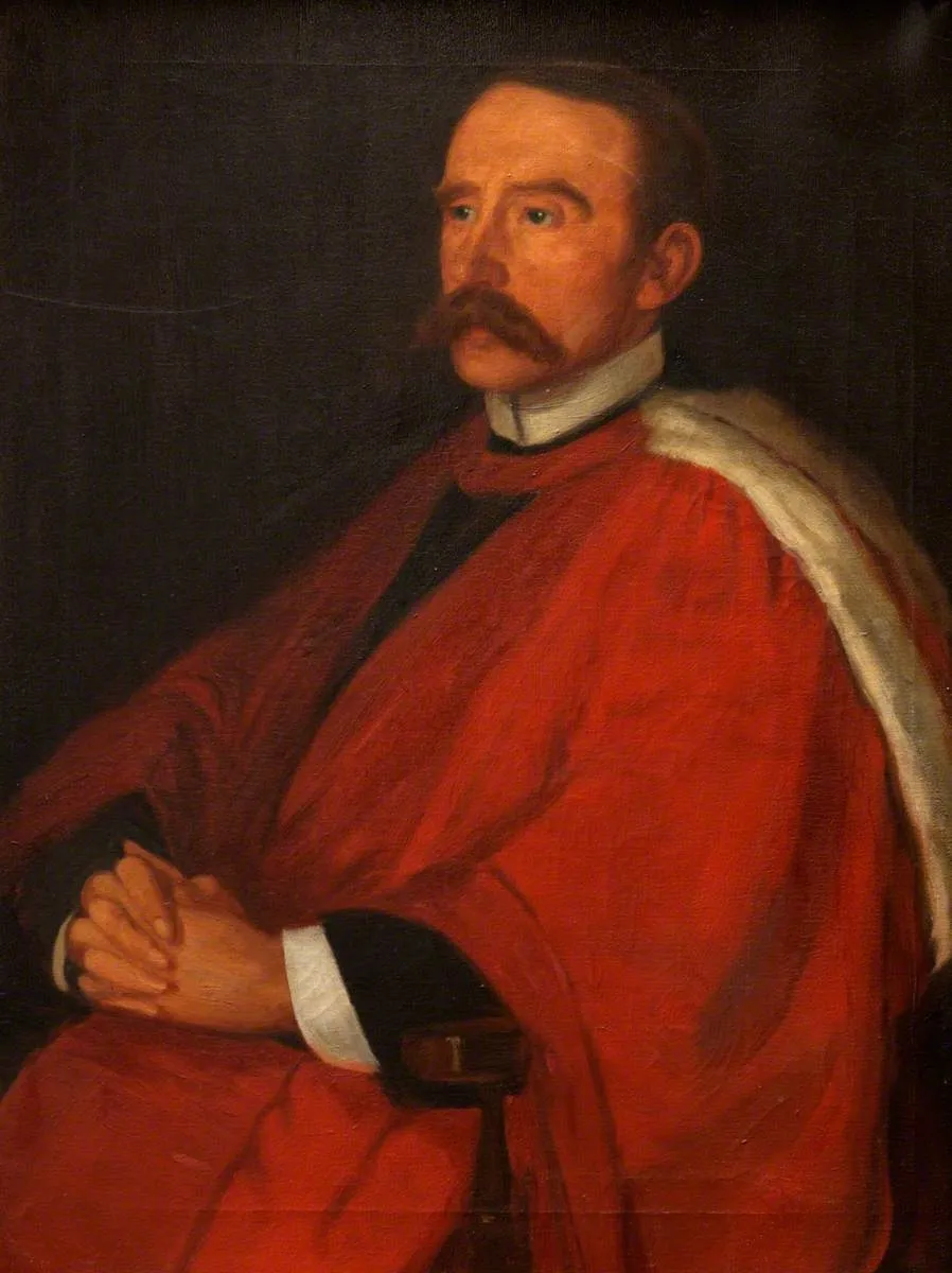 Dr T. F. Roberts (1860–1919), MA, LLD, Principal of University of Wales, Aberystwyth (1892–1919), by Buddig Anwylini Pughe, oil, 1897